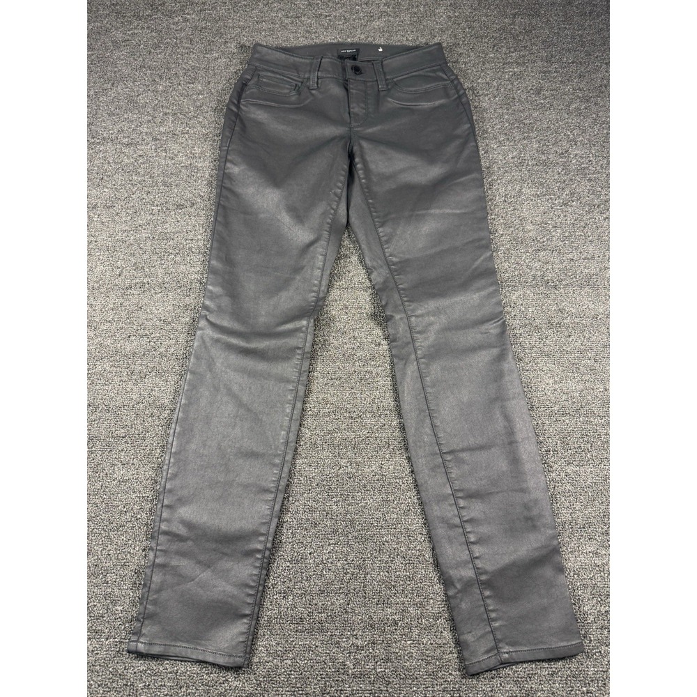 Ann Taylor Waxed Denim Curvy Jeans Women's Size 0